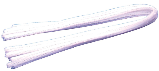 Bouhon chenilledraad wit, pak van 10 stuks