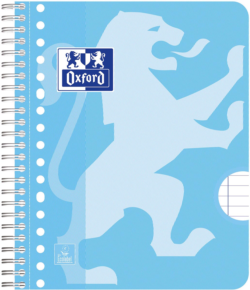 Oxford SCHOOL collegeblok, ft A5+, 160 bladzijden, gelijnd, pak van 3 stuks, assorti