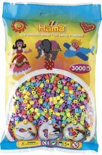 Hama strijkkralen midi pastel mix, in zakje
