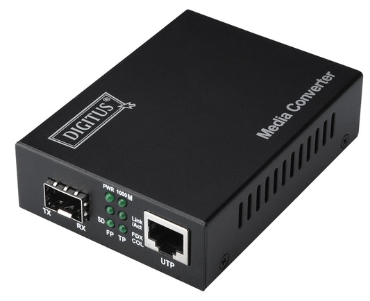 DIGITUS Gigabit-mediaconverter, RJ45/SFP, bereik: 80 km