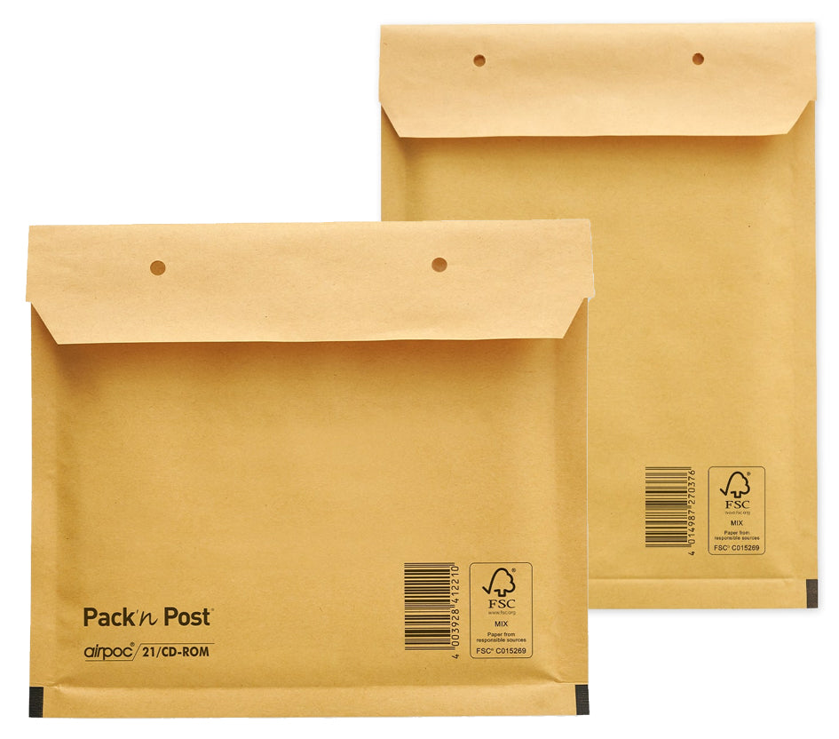 MAILmedia bubbel enveloppen, type 17/G, bruin, 22 g