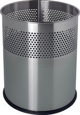 helit stalen prullenbak the dot, 15 liter, zwart