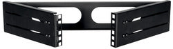 LogiLink 19 muurbeugel, 2 HE, zwart (RAL9003)