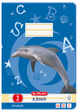 herlitz schriftenboek x.book, DIN A4, regel 1 / gelinieerd