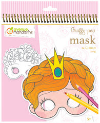 avenue mandarijn masker kleurboek meisje