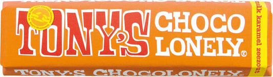 Tony's Chocolonely chocoladereep, 47g, karamel zeezout