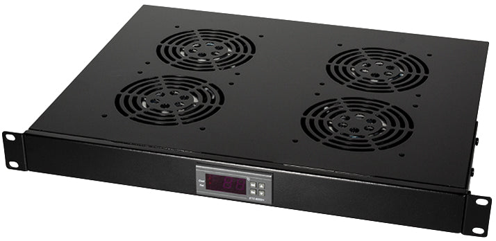 LogiLink 19 ventilatie-unit, 1 U, 2 x 120 mm ventilatoren