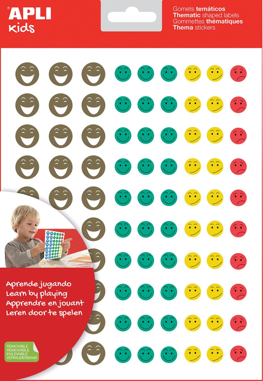 Apli Kids beloningsstickers Happy Smile, blister met 12 vellen
