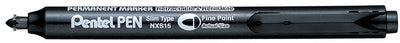 Pentel NXS15 permanent marker met drukmechanisme, zwart