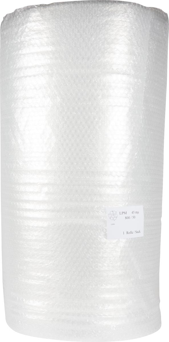 Q-CONNECT luchtkussenfolie 80 cm x 50 meter transparant