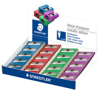 STAEDTLER Puntenslijper Metallic, gemaakt van metaal, 20 toonbankdisplay