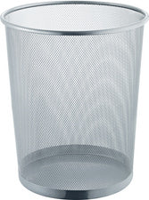 helit Papierkorb het cirkelnetwerk, 23 Liter, Zilver