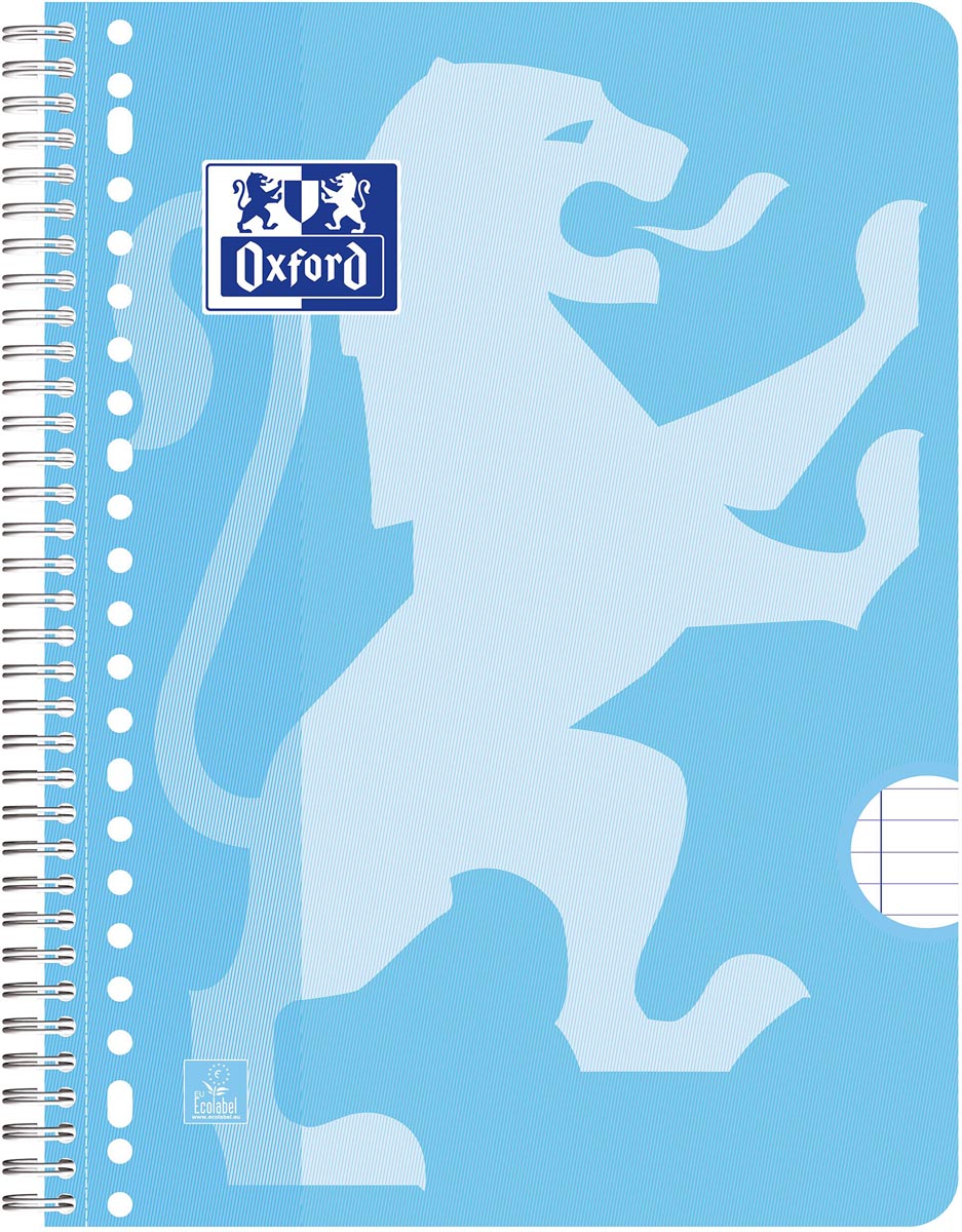 Oxford SCHOOL collegeblok, ft A4+, 160 bladzijden, gelijnd, pak van 3 stuks, assorti