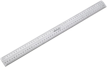 WESTCOTT Snij liniaal, lengte: 300 mm, gemaakt van aluminium