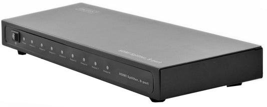 DIGITUS HDMI-videosplitser, 8-voudig, metalen behuizing