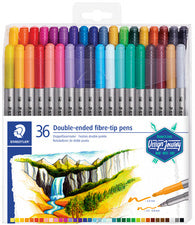 STAEDTLER Design Journey dubbele vezeltip pennen, 72-delig doosje