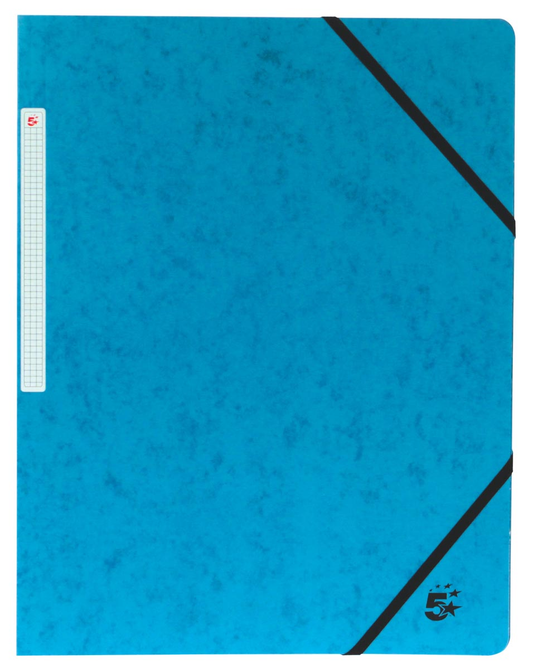 Pergamy elastomap, ft A4 (24x32 cm), uit karton, met elastieken zonder kleppen, pak van 10 stuks, donkerb
