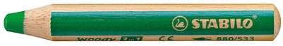 STABILO Multitalentstift houtachtig 3 in 1, rund, violet