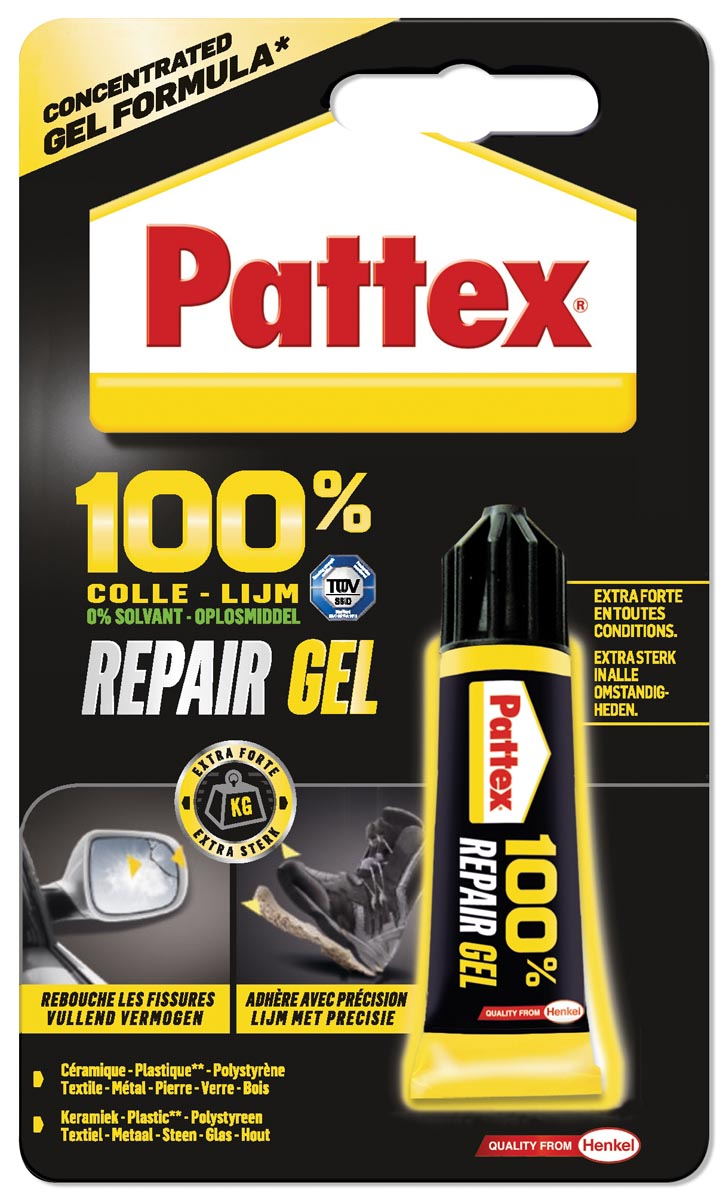 Pattex alleslijm Repair Extreme, tube van 8 g, op blister