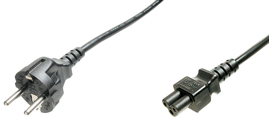 DIGITUS aardingscontact voedingskabel - klaverblad, 1,2 m