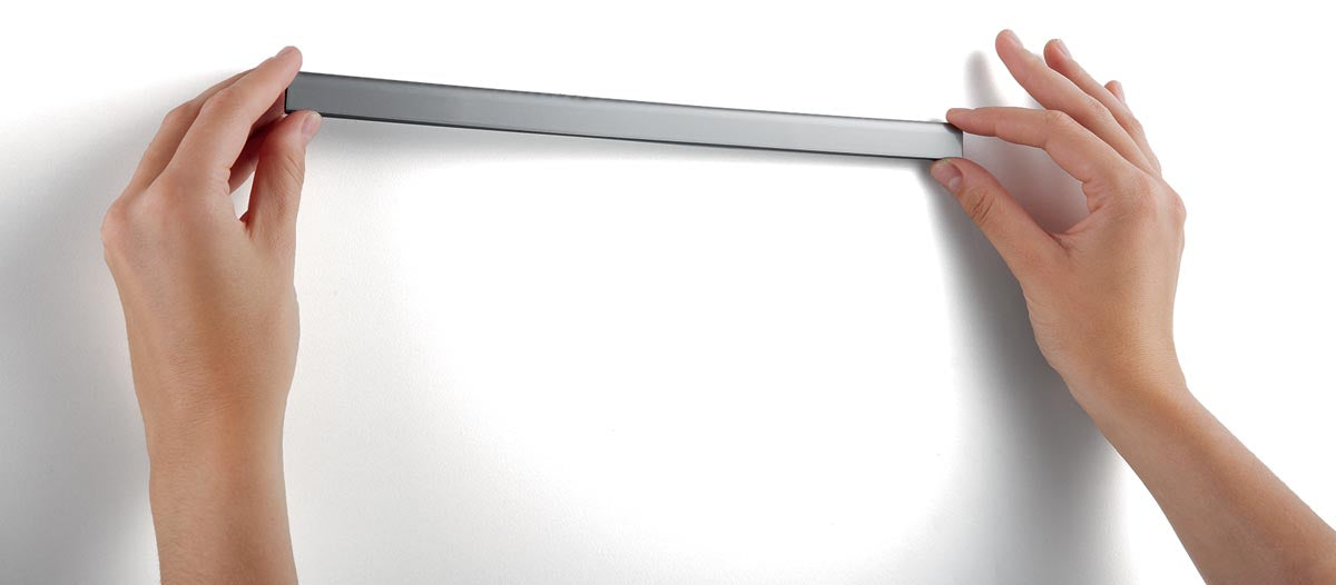 Durable Durafix zelfklevende magneetstrook, 297 mm, pak van 5 stuks, zilver
