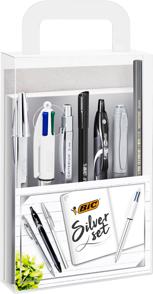 BIC Schrijfset Zilver