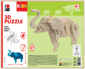 Marabu KiDS 3D puzzel Olifant, 27 stukjes