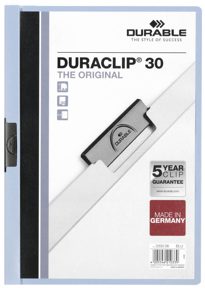DURACLIP ORIGINAL 30, DIN A4, lichtblauw