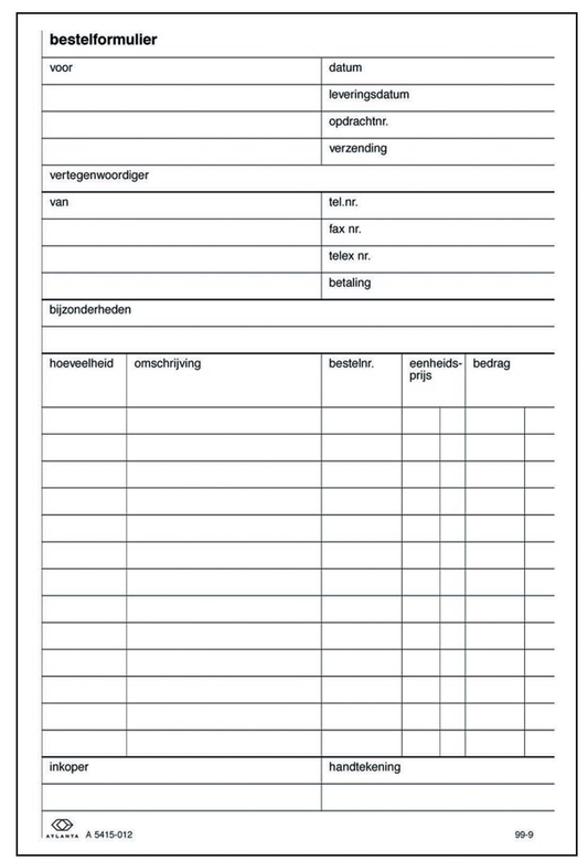 Atlanta by Jalema bestelformulieren zonder carbon