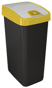 keeeper afvalbak magne, 45 liter, zilver/grijs