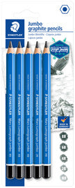 STAEDTLER Mars Lumograph jumbo potlood, blister van 5