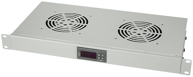LogiLink 19 ventilatie-eenheid, 1 U, 2 x 120 mm ventilatoren