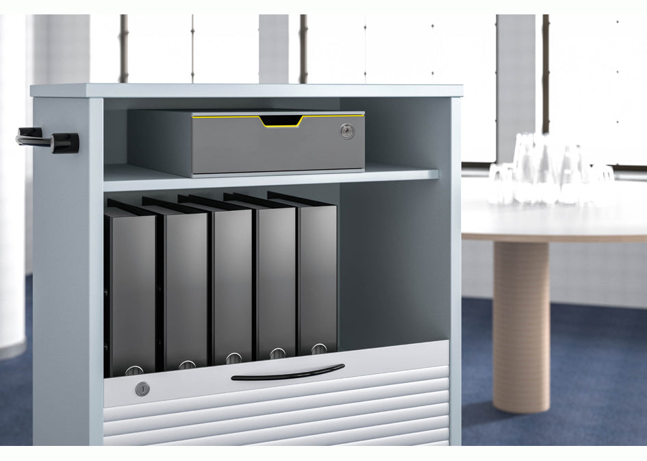 DURABLE VARICOLOR 1 SAFE ladebox, grijs, afsluitbaar
