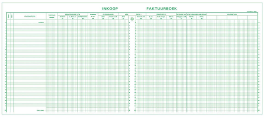 Exacompta register inkoop, ft 27 x 32 cm, Nederlandstalig