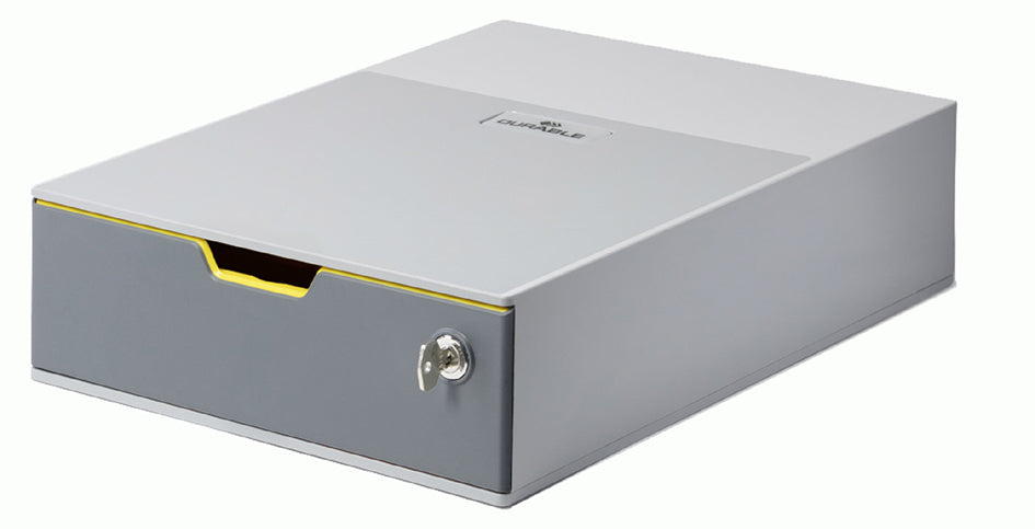 DURABLE VARICOLOR 1 SAFE ladebox, grijs, afsluitbaar