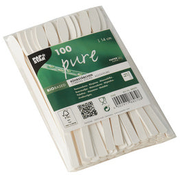 PAPSTAR Papierroerders zuiver, lengte: 140 mm, wit