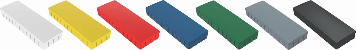 Maul magneet MAULsolid, ft 54 x 19 mm, geassorteerde kleuren, doos van 10 stuks