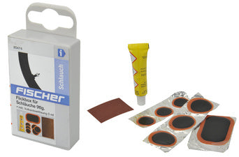 FISCHER fietsreparatiedoos Tubes, 9 stuks