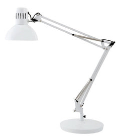 ALBA ARCHI tafellamp, klem/voet, wit