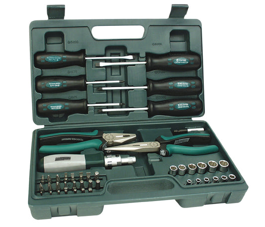 BRÜDER MANNESMANN Combinatiegereedschapsset, 45 stuks, in koffer