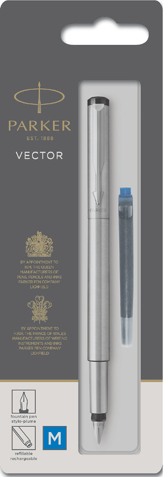 PARKER vulpen VECTOR, zwart, penpuntbreedte: M