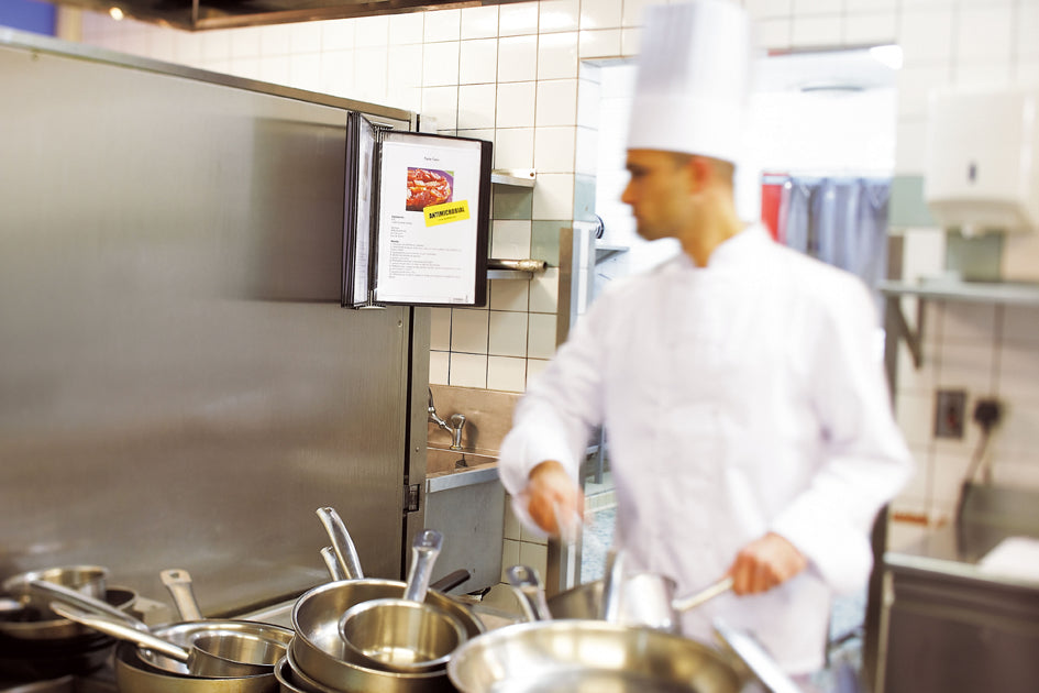 tarifold STERIFOLD display bord roestvrij staal, A4, zwart