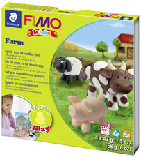 FIMO kinderen Modelleer-Set Vorm & Speelboerderij, Niveau 1