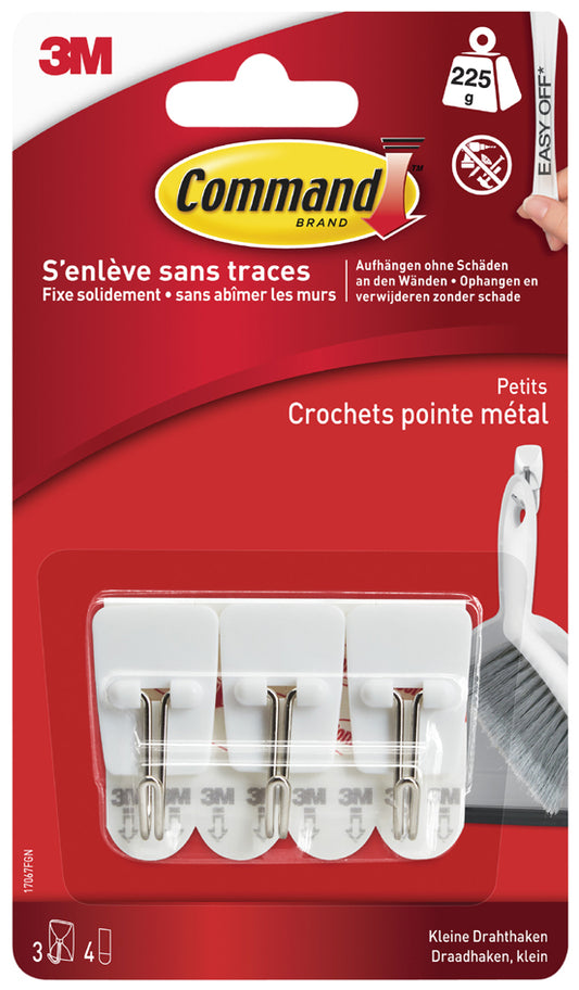 3M Command-draadhaak, kunststof/metaal, wit, maat: M