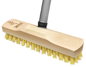 Peggy Perfect schrobber met steel, hout, kunstvezelhaar