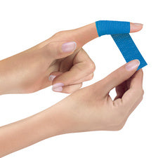 Lifemed pleisterverband, zelfklevend, blauw, 9st.