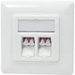LogiLink aansluitdoos, 2 x LC duplexkoppeling, wit