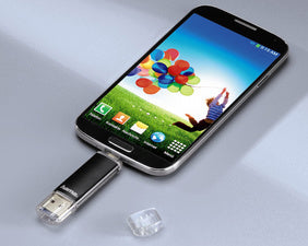 hama USB 3.0 OTG geheugenstick FlashPen Laeta Twin, 64 GB