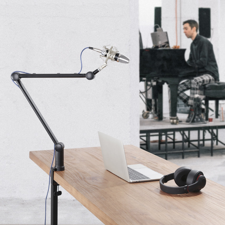 LogiLink professionele microfoonarm, zwart