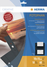 HERMA Fotophan zakjes DIN A4, voor foto's 10 x 15 cm, staand